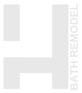 Logo for Hoboken Bathroom Renovation featuring a large H with the words 'Bath Remodel' running up the right hand side.